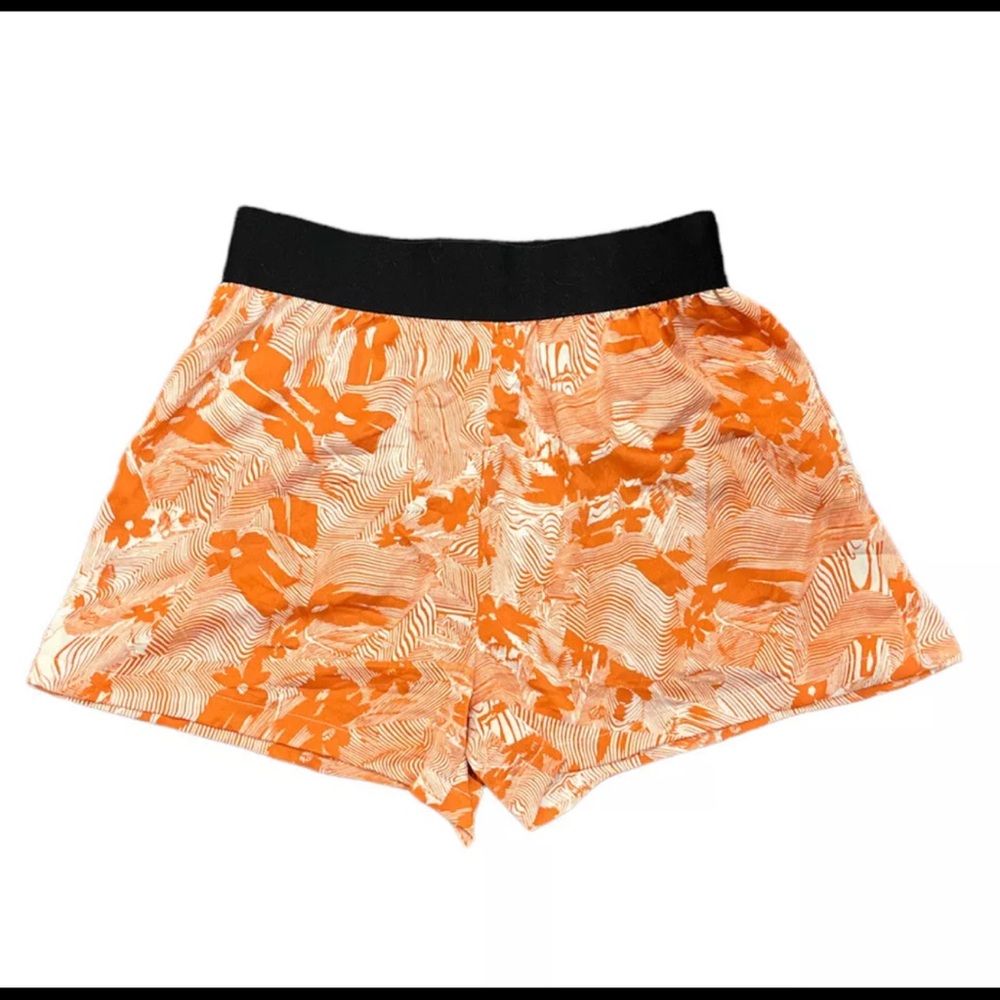 Open Edit elastic waist orange shorts sz xxs